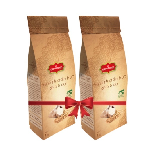 Image de Pack DUO Farine intégrale BIO de blé dur BIO (2kg)